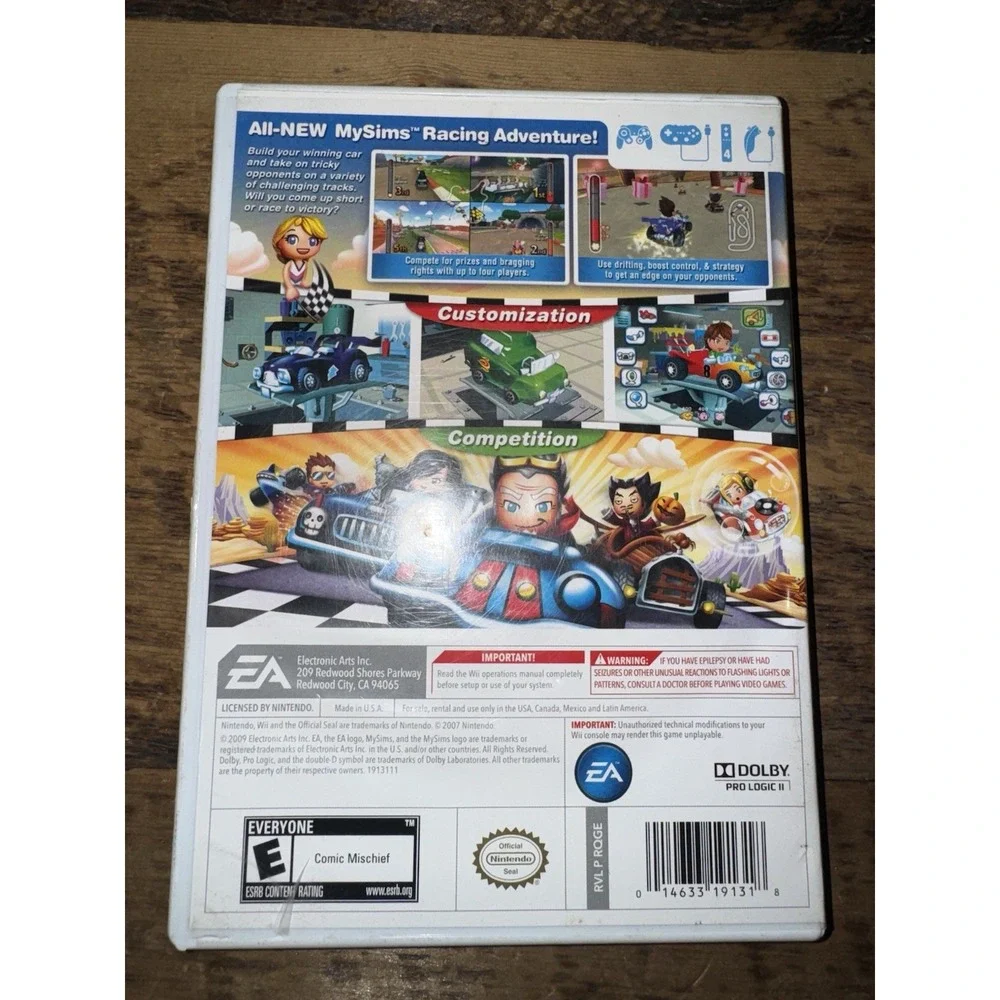 My Sims Racing Nintendo Wii Video Games Arcade
